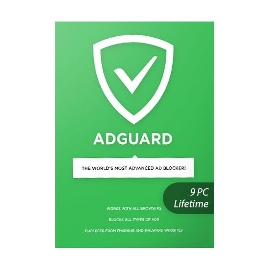 Adguard - 9 PCs - Lifetime